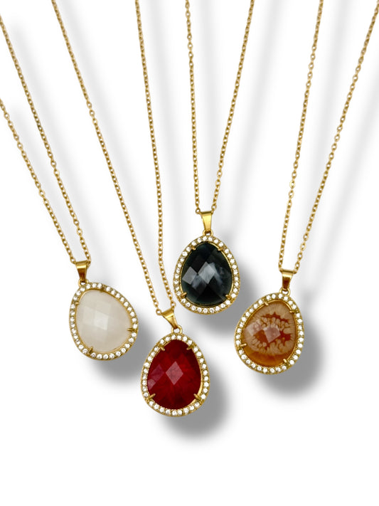Collier Élégance Goutte (plusieurs coloris)