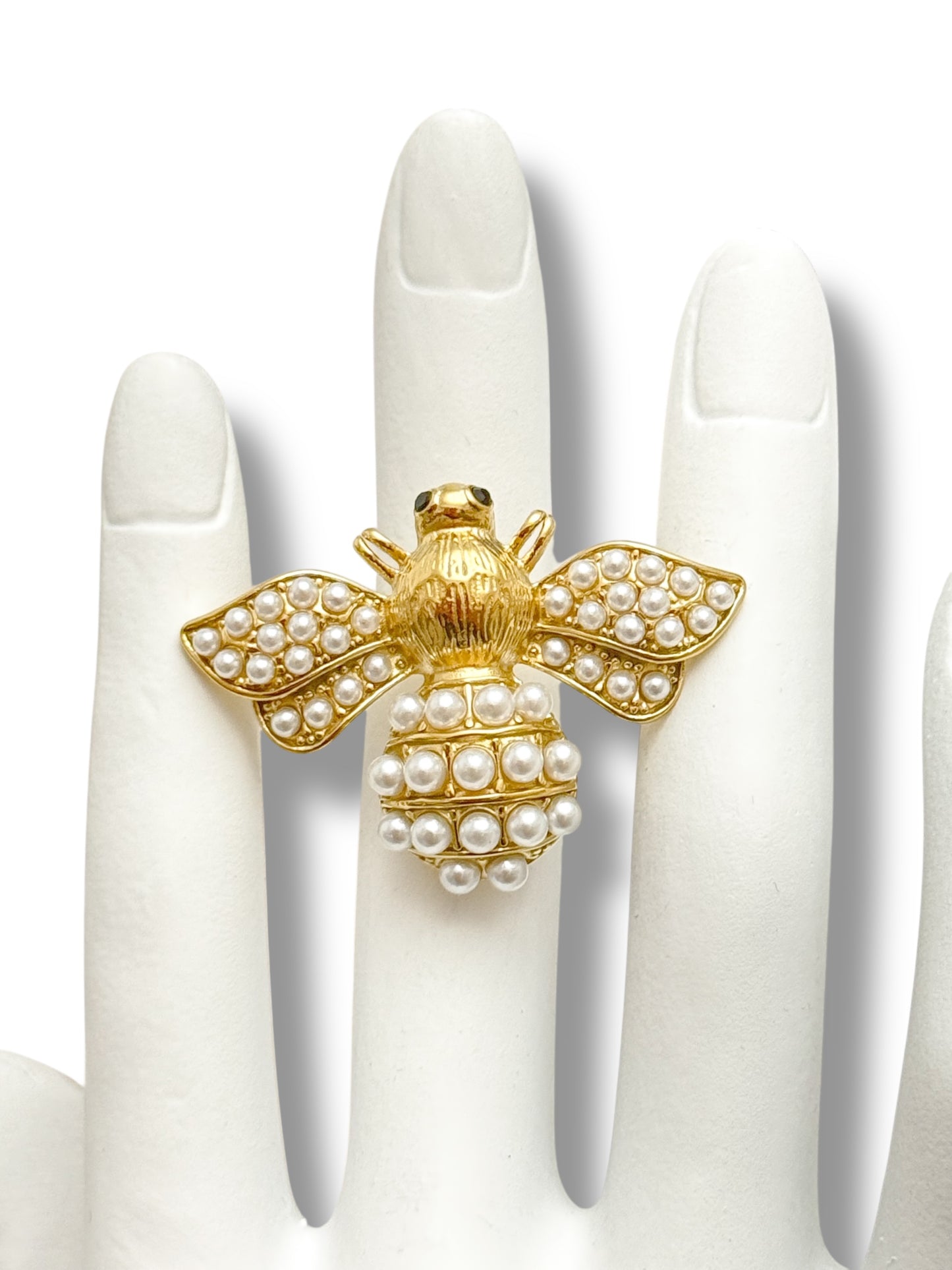 Bague Abeille Perle