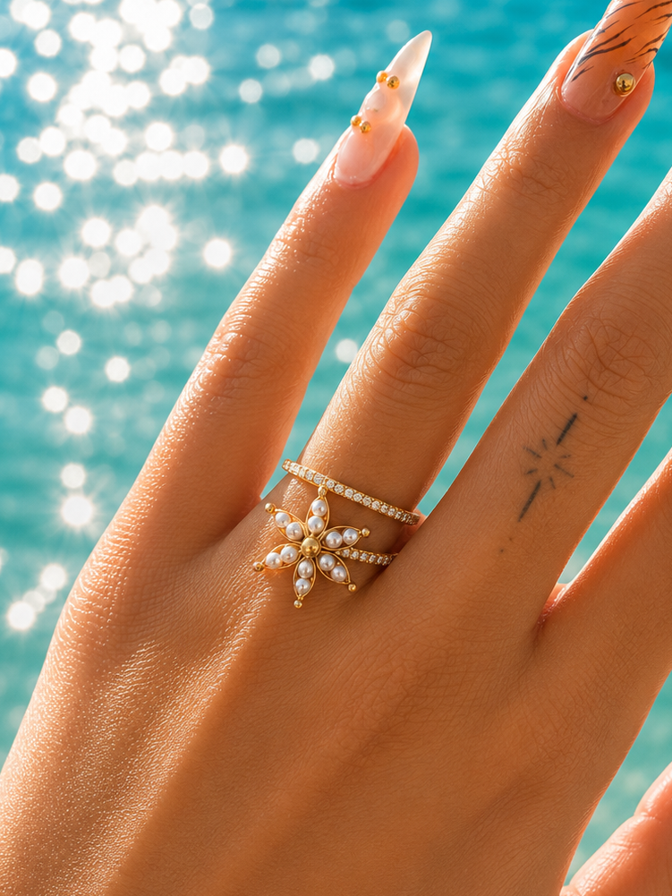 Bague flower